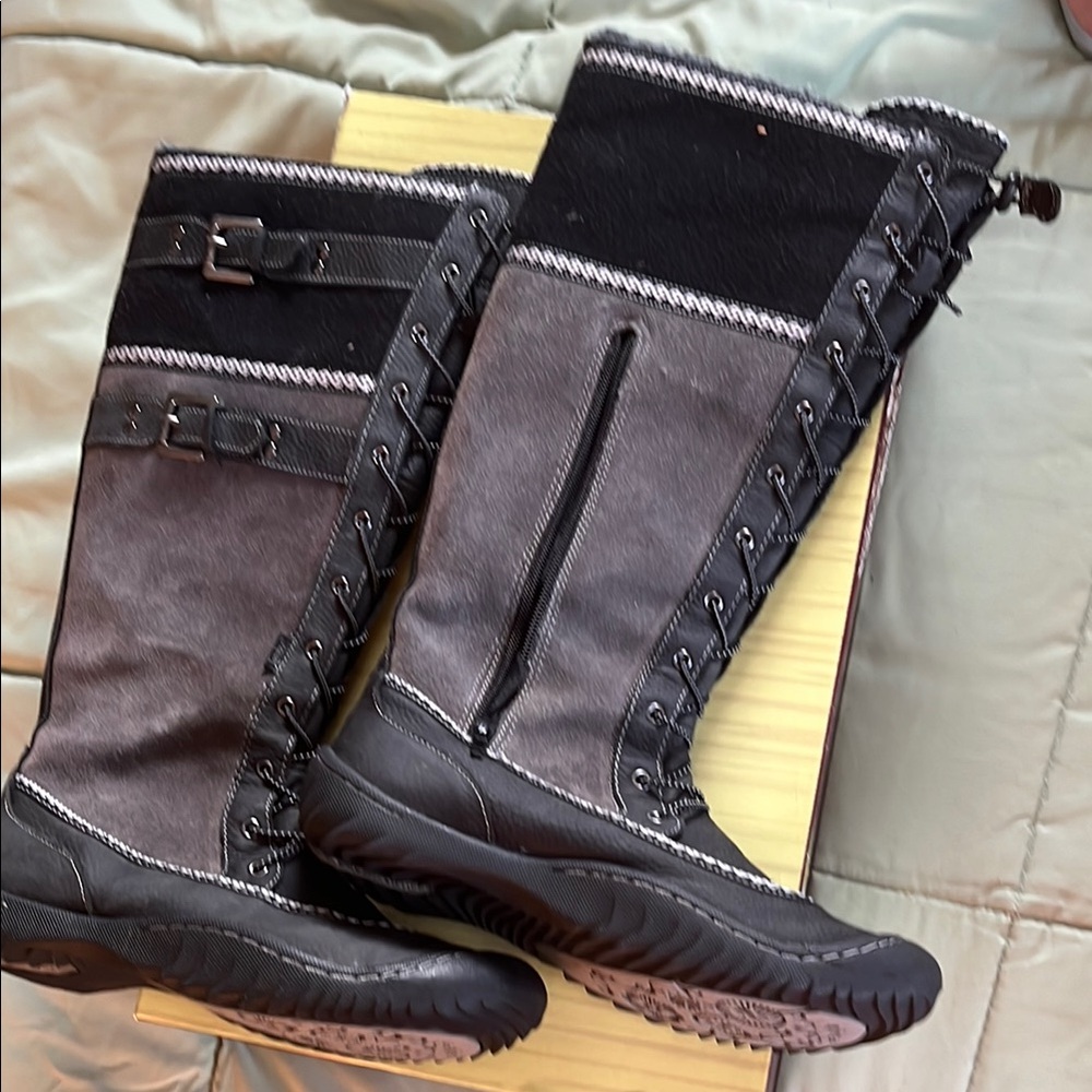 Jambu Celica Lace Up Knee High Boot